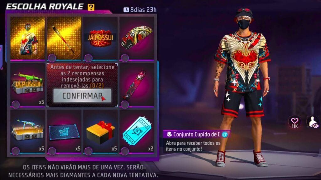 Veja como conseguir skin Cupido de Cria no Free Fire