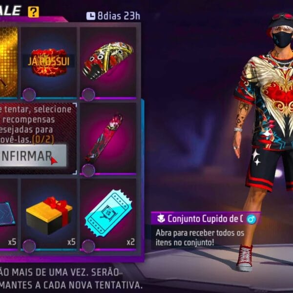 Veja como conseguir skin Cupido de Cria no Free Fire